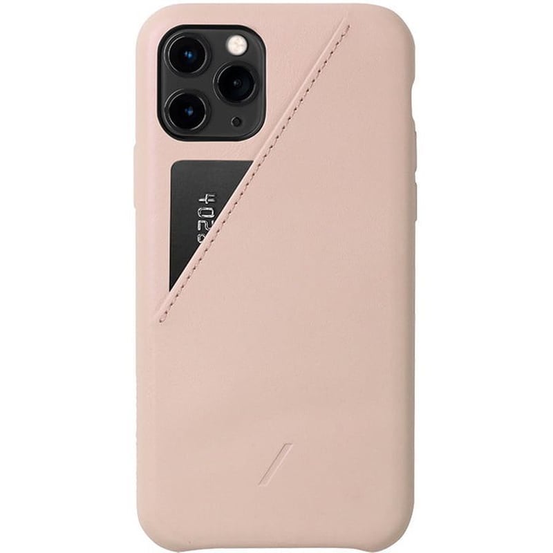 NATIVE UNION Θήκη Apple iPhone 11 Pro - Native UnionClic Card Δερμάτινη - Ροζ