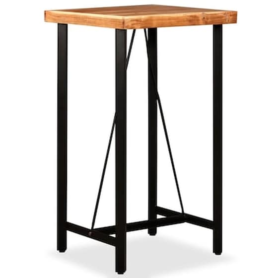 Τραπέζι Μπαρ Vidaxl από Μασίφ Ξύλο Ακακίας 60x60x107 cm image 1
