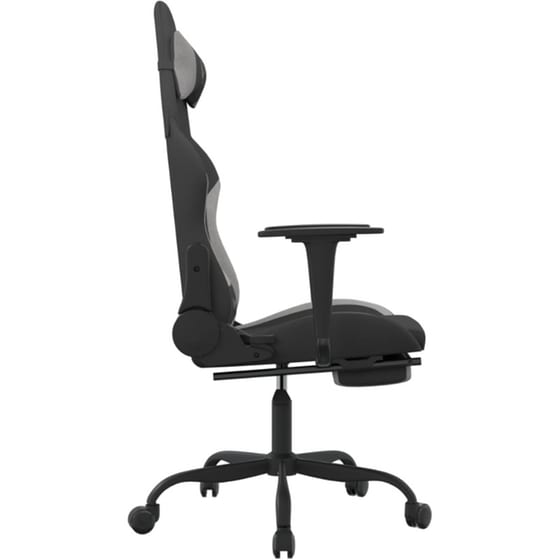 Καρέκλα Gaming VIDAXL 3143723 με Υποπόδιο - Γκρι image 1
