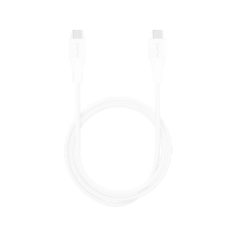 Καλώδιο δεδομένων Puro Usb-C to Usb-C 1m - White