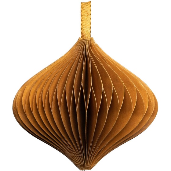 Διακοσμητικό Κόσμημα Tranquillo Χάρτινο 8 cm - Χρυσό image 0