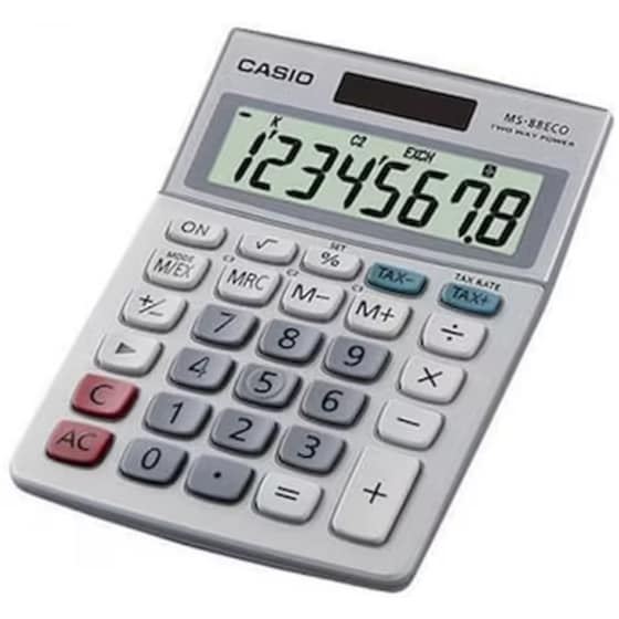 Αριθμομηχανή Casio MS-88 ECO image 0