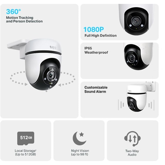 Ασύρματη IP Camera TP-Link Tapo C500 Full HD Bullet / Box με Απομακρυσμένη προβολή image 1