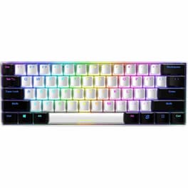 Sharkoon Skiller SGK50 S4 Μηχανικό Ενσύρματο πληκτρολόγιο με RGB φωτισμό Λευκό (US)