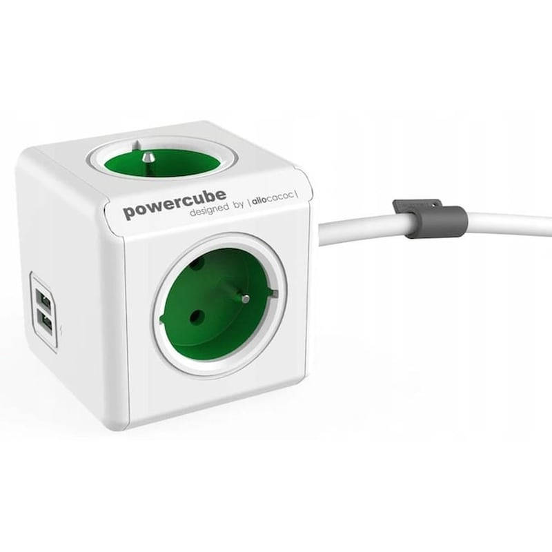 ALLOCACOC Πολύπριζο Allocacoc 2402gn/freupc 1.5m 4ac Outlet(s) Indoor Green,white