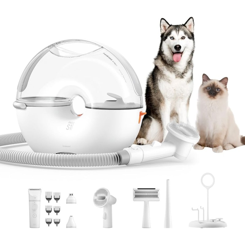 NEAKASA Neakasa Pet Grooming Vacuum Kit S1 PRO 8 σε 1 με 3L Δοχείο Συλλογής Τρίχας για Σκύλους και Γάτες