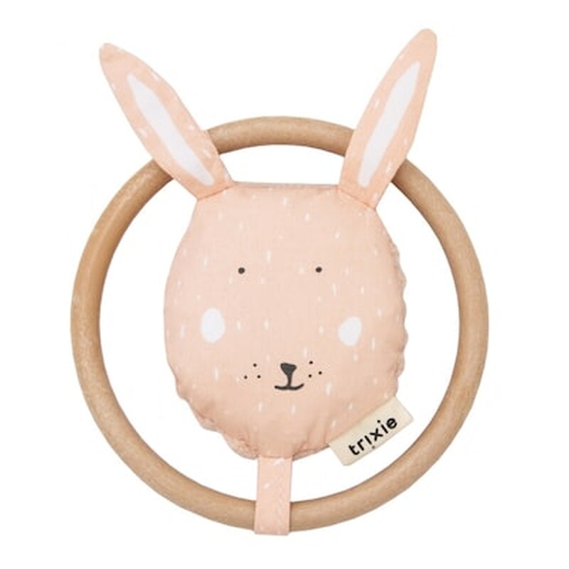 Trixie Βρεφική Κουδουνίστρα Με Κρίκο – Mrs. Rabbit 77222