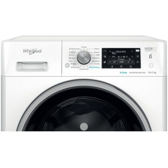 WHIRLPOOL FFWDD 107448 BSV 10kg/7kg Λευκό Πλυντήριο - Στεγνωτήριο image 5