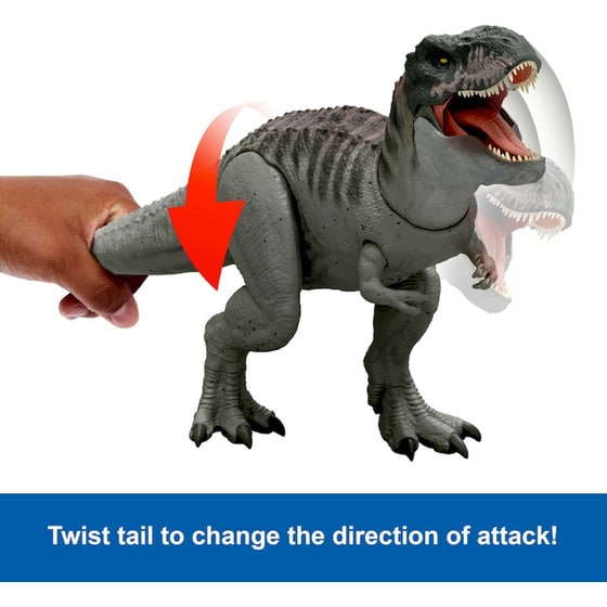 Mattel Φιγούρα Jurassic World Rebirth Power Devour Tyrannosaurus Rex με Ήχους & Κίνηση image 3