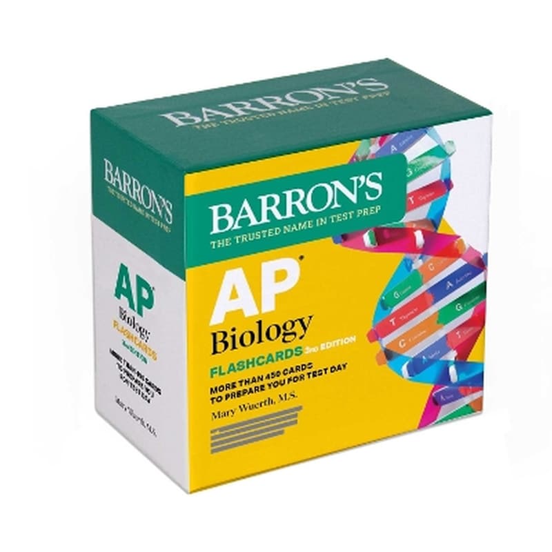 AP Biology Flashcards, Third Edition: Up-to-Date Review (Barrons AP Prep)