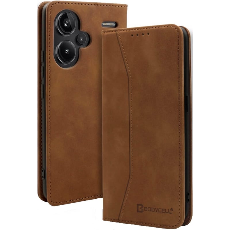 Θήκη Xiaomi Redmi Note 13 Pro Plus - Bodycell Book Case - Brown