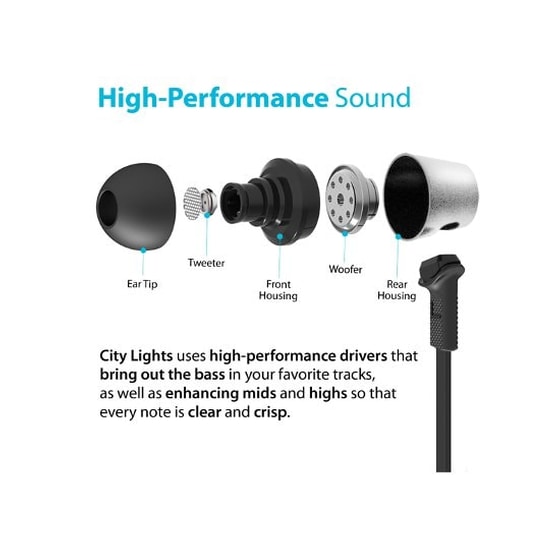 Handsfree iLuv City Lights Ασημί image 2