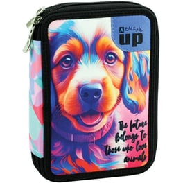 Κασετίνα Διπλή Γεμάτη Back Me Up Puppy