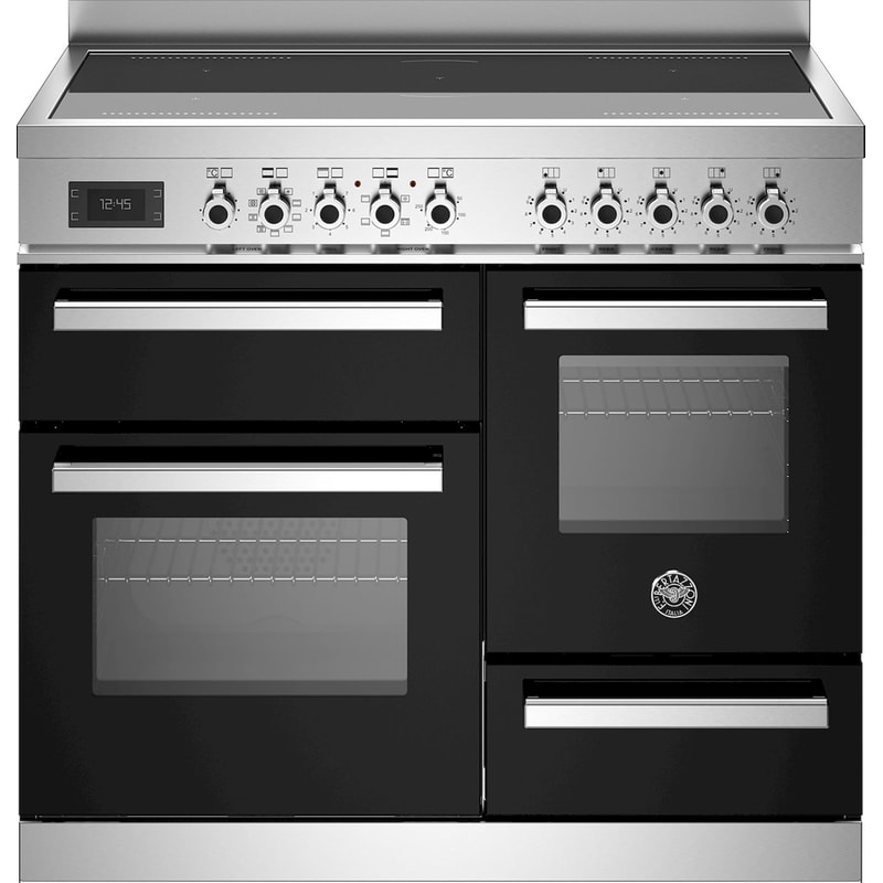 BERTAZZONI BERTAZZONI PRO105I3ENET 58 / 46 / 17 Lt Μαύρο Επαγωγική Ηλεκτρική Κουζίνα