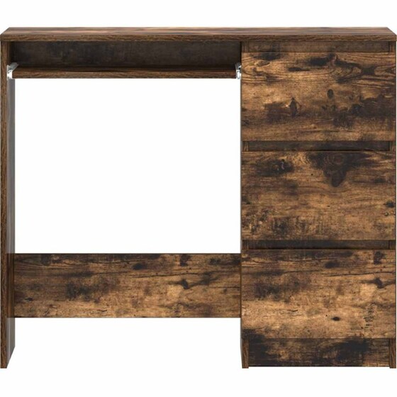 Γραφείο VidaXL από Επεξεργασμένο Ξύλο 90x45x76 cm - Καπνιστή Δρυς image 4