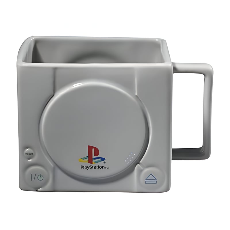 LEVEL UP WEAR Κούπα 3D Abysse Corp PlayStation Console PS1 από Πορσελάνη 325 ml - Γκρι