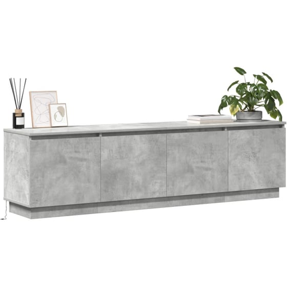 Έπιπλο Τηλεόρασης VidaXL με LED 180 x 38 x 49 cm - Γκρι Σκυροδέματος image 2