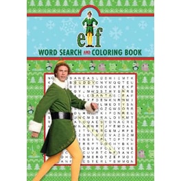 Elf Word Search and Coloring Book