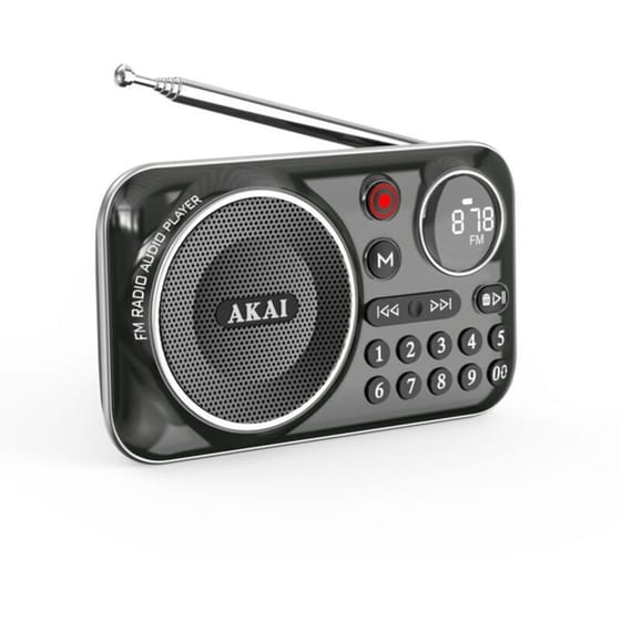 Φορητό Ραδιόφωνο Akai APR‑500BK - Μαύρο image 1