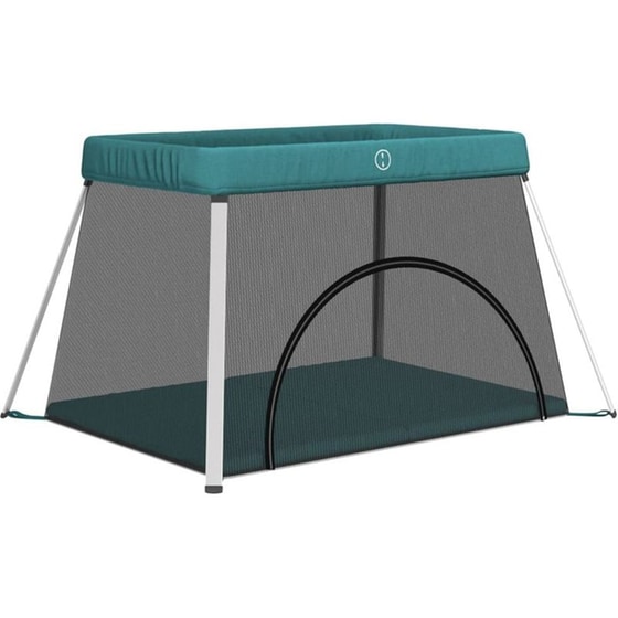 Παρκοκρέβατο VidaXL με Στρώμα & Δίχτυ Πράσινο image 0