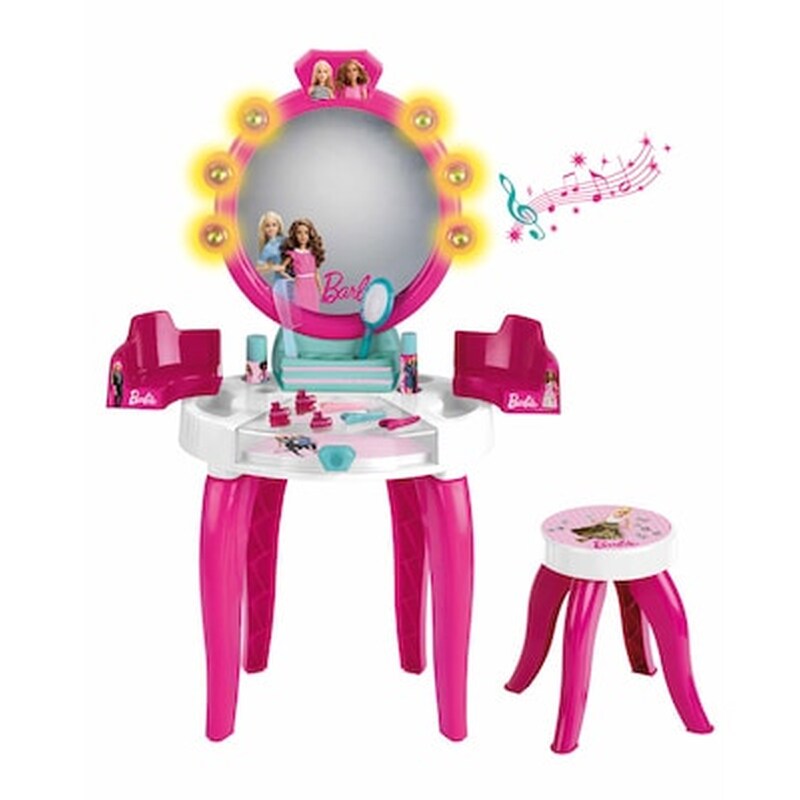 Barbie Παιδικό Παιχνίδι Στούντιο Ομορφιάς Με 10 Αξεσουάρ Φως Και Ήχο, 41x31x90 Cm
