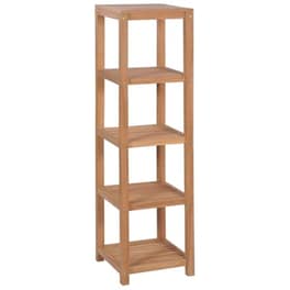 Vidaxl Ραφιέρα Μπάνιου 4 Επιπέδων 42x42x165 Εκ. Από Μασίφ Ξύλο Teak