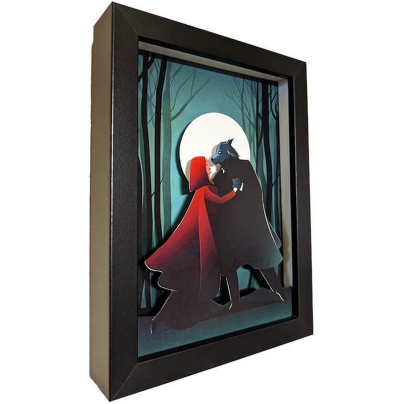 PIXELART.GAMECRAFTS Διακοσμητικό Κάδρο Gaming - Red Riding Hood And Wolf Dance