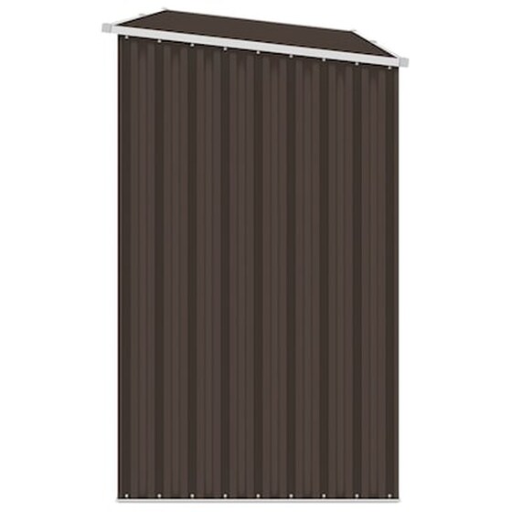 Vidaxl Υπόστεγο Ξύλων/αποθήκη Κήπου Καφέ 245x98x159 Εκ. Γαλβ. Ατσάλι image 5