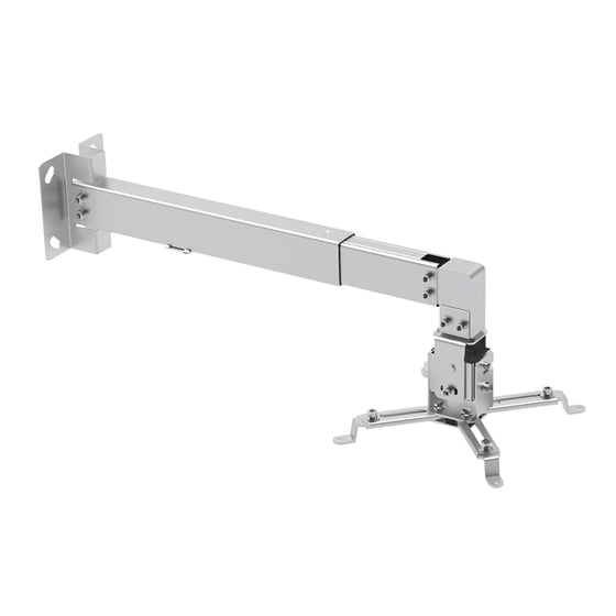 Βάση Projector Επιτοίχια Cabletech UCH0148 με Βραχίονα έως 20 kg - Ασημί image 0