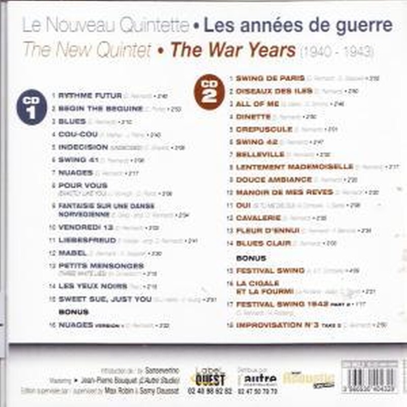 La Nouvelle Quintette - Les Annees De Guerre
