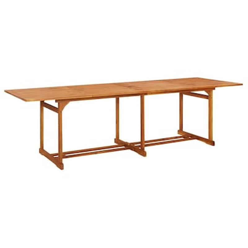 Τραπέζι Εξωτερικού Χώρου Vidaxl Από Μασίφ Ξύλο Ακακίας 280x90x75 cm – Kαφέ