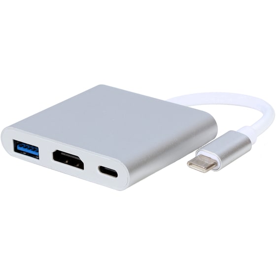 Docking Station Gembird A-CM-HDMIF-02-SG 3-Port USB 3.0 συμβατό με USB-C image 1
