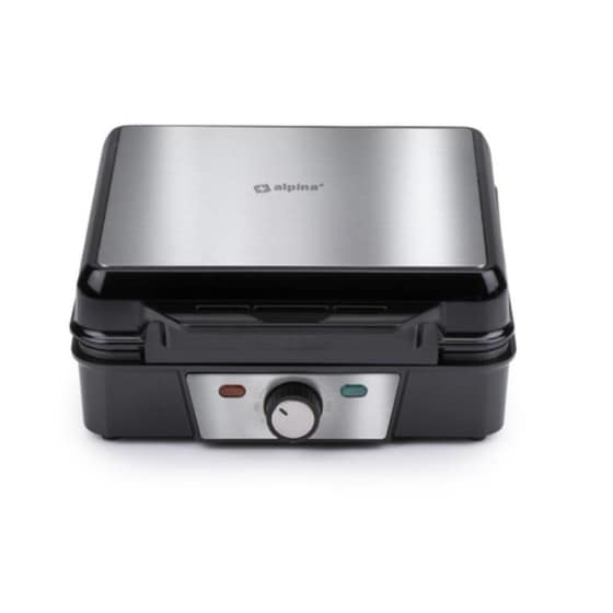 ALPINA Waffle Maker 1200 W 4 Θέσεων Ασημί Βαφλιέρα image 0