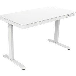 Ηλεκτρικό Γραφείο Gaming ErgoAction E-Desk 2E από Μελαμίνη 120x60 cm - Λευκό