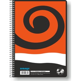 Τετράδιο Σπιράλ Globus A4 Orange 4 Θεμάτων 120 Φύλλων (1 Τεμάχιο)