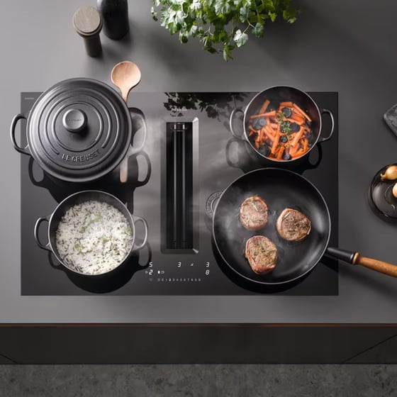 MIELE KMDA7676 FL-U BlackPerfection 80 cm Μαύρο Εστία Επαγωγική Αυτόνομη image 1