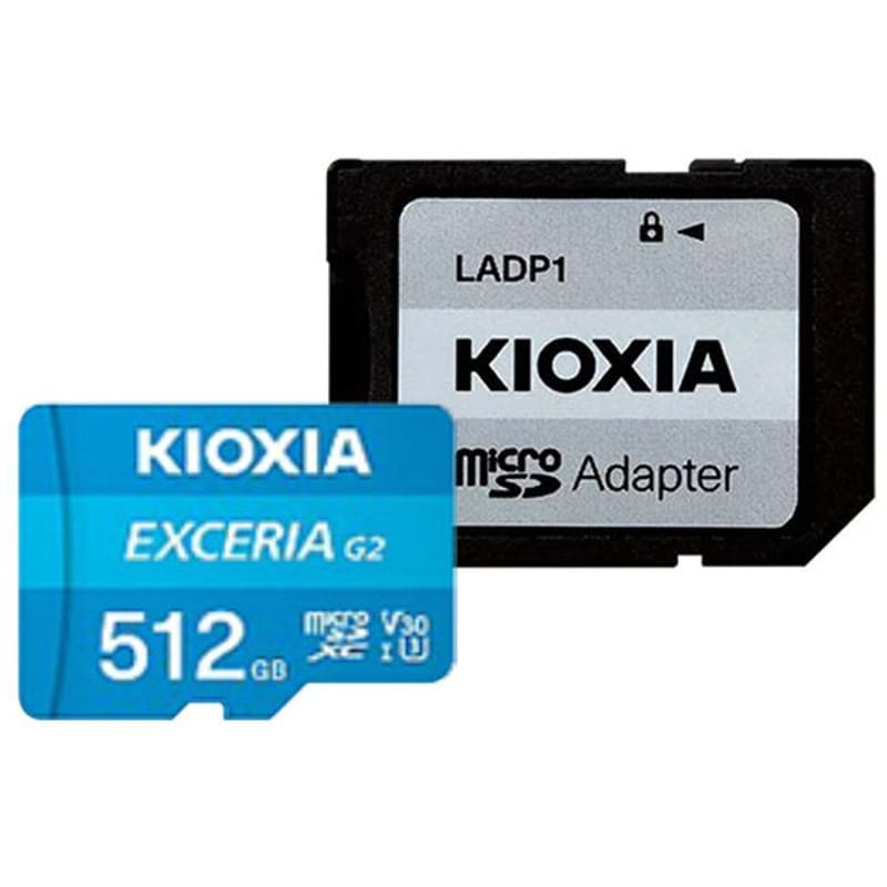 Kioxia Exceria G2 microSD 512GB U3 με αντάπτορα