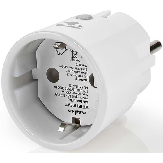 Έξυπνη πρίζα ρεύματος Nedis WIFIP110FWT με Wi-Fi 2500W image 5