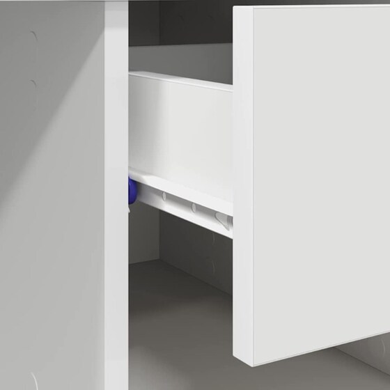 Γραφείο VidaXL από Επεξεργασμένο Ξύλο 90x49x75 cm - Λευκό image 7