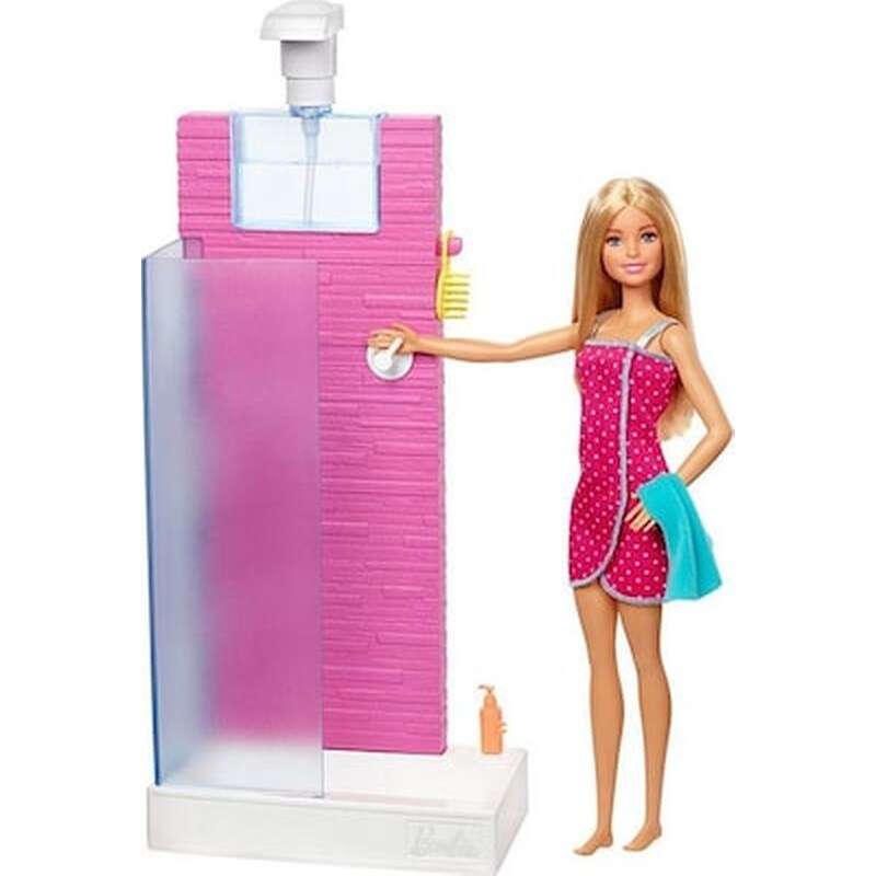 Mattel Barbie Doll Furniture – Shower Set (fxg51)