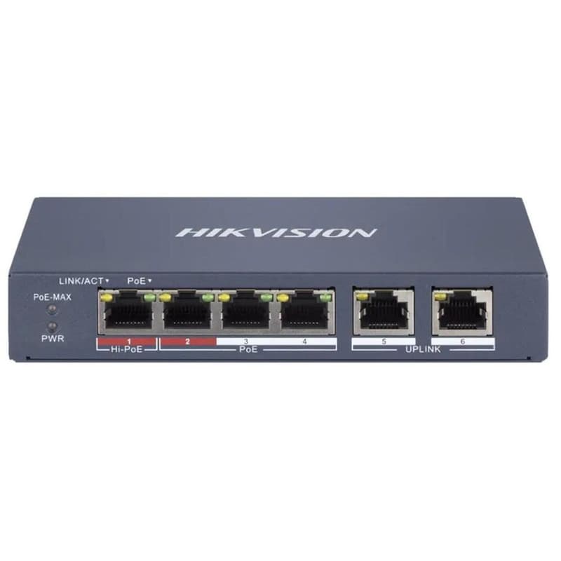 HIKVISION Hikvision 6 Port Smart Managed 100mbps Poe Switch Ei Series (ds-3e1106hp-ei) (hkvds-3e1106hp-ei)