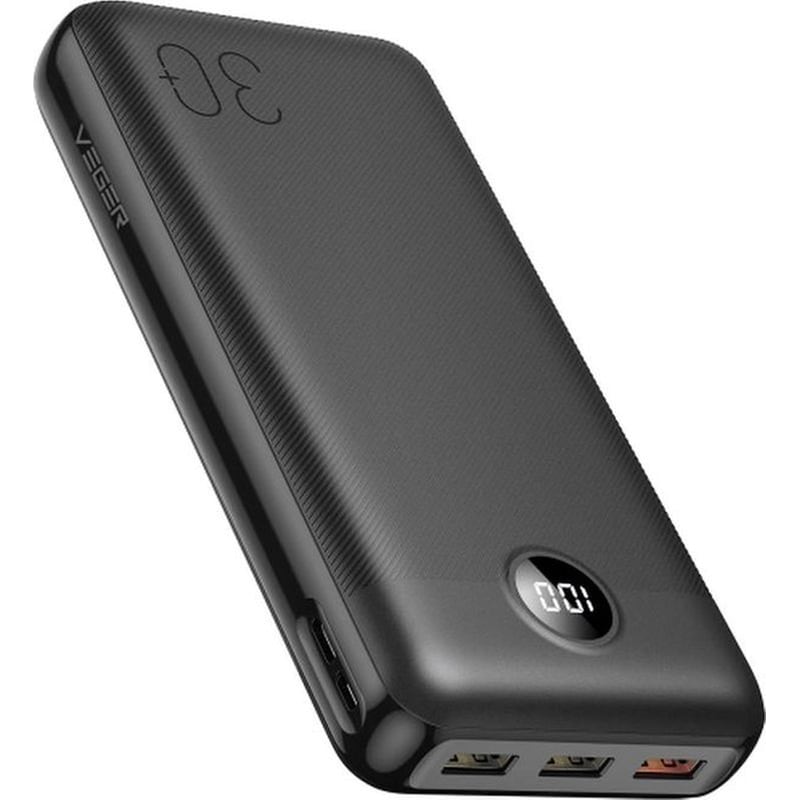 VEGER Powerbank Veger 30000mAh 20W - Μαύρο