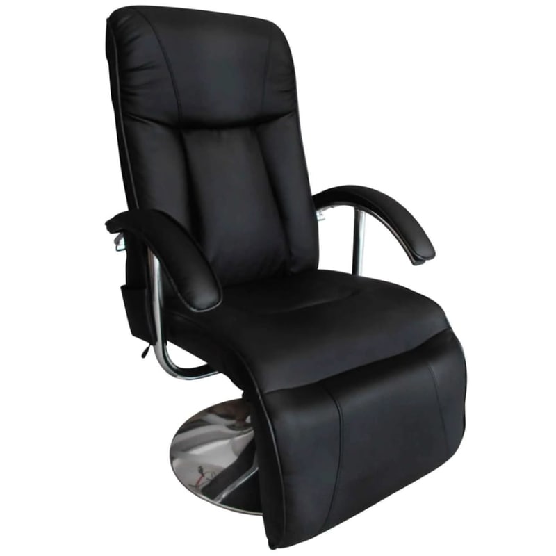 Καρέκλα Μασάζ VidaXL από Τεχνητό Δέρμα - Μαύρη