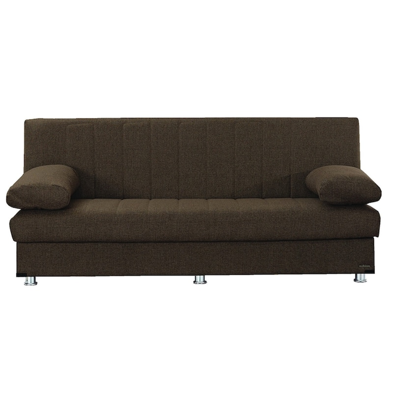 Καναπες Κρεβατι 3θεσιος Με Αποθηκευτικο Χωρο Υφασμα Καφε