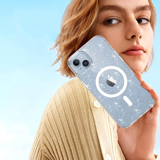 Θήκη Apple iPhone 13 - Tech-Protect FlexAir Hybrid - Διάφανη Glitter image 2