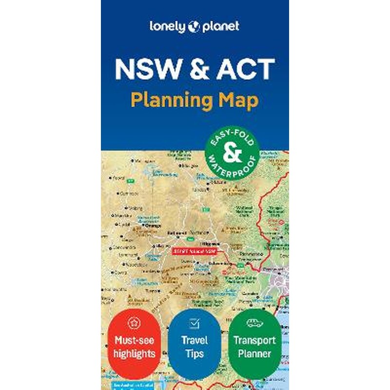 Lonely Planet New South Wales ACT Planning Map