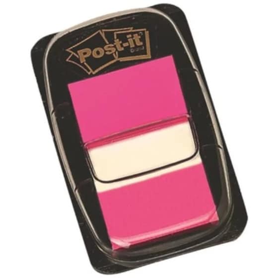 Αυτοκόλλητοι Σελιδοδείκτες 3M Post-it Ροζ 25x43mm (50 Φύλλων - 1 Τεμάχιο) image 1