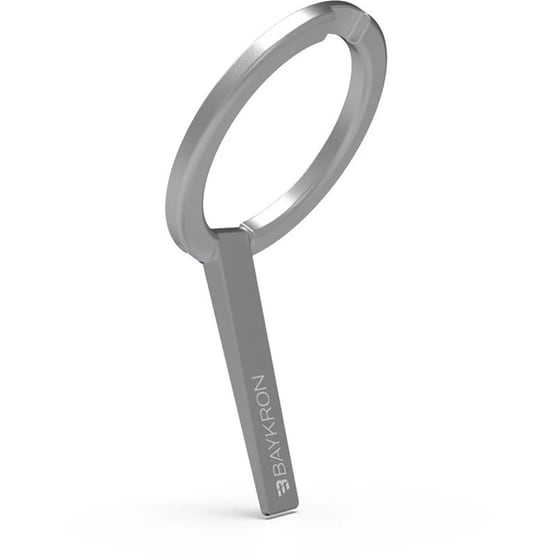 Βάση Στήριξης Κινητών Baykron BKR-MAGST-SIL Μαγνητικό Stand με Magsafe - Silver image 1