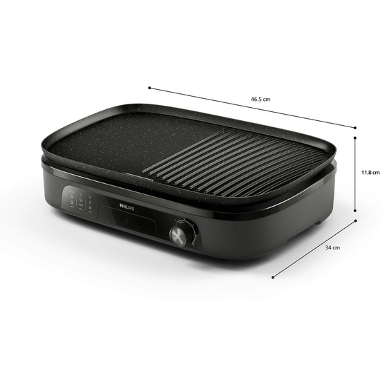 PHILIPS HD6210/90 2400 W Μαύρο Ηλεκτρική Γκριλιέρα image 3