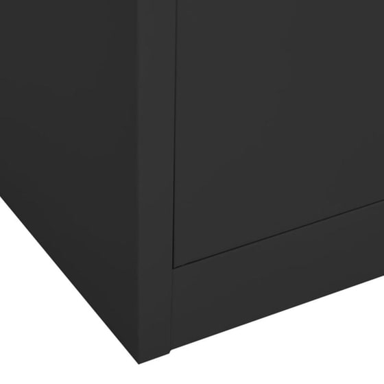 Ντουλάπα Γραφείου Vidaxl Ατσάλινη 90x40x180cm - Ανθρακί image 9